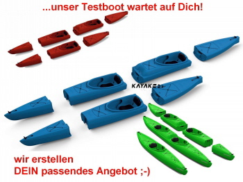 NATSEQ- Modularkajak / Solo oder Tandem